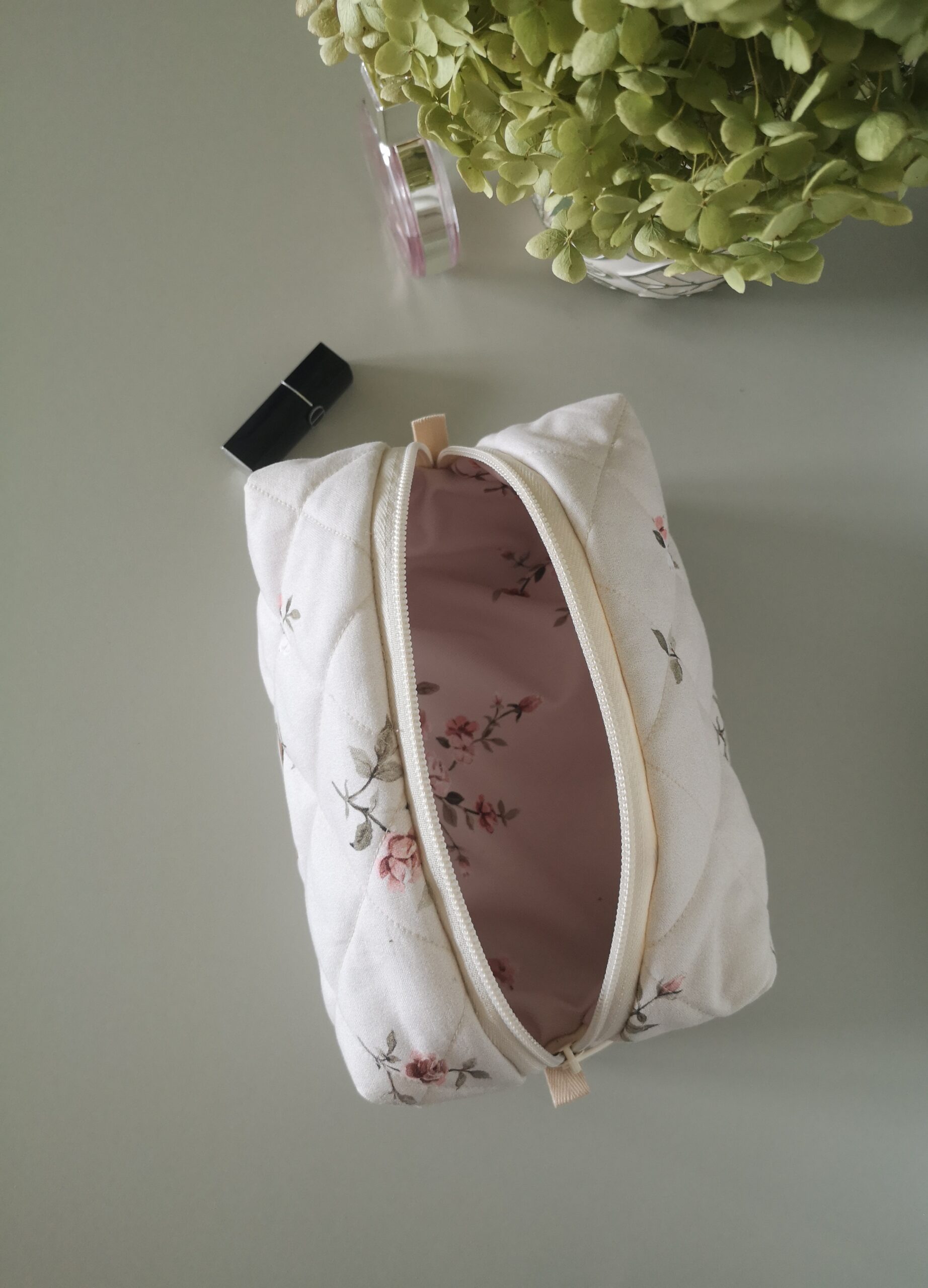 Kosmetyczka bawełniana - romantyczna - obrazek 2